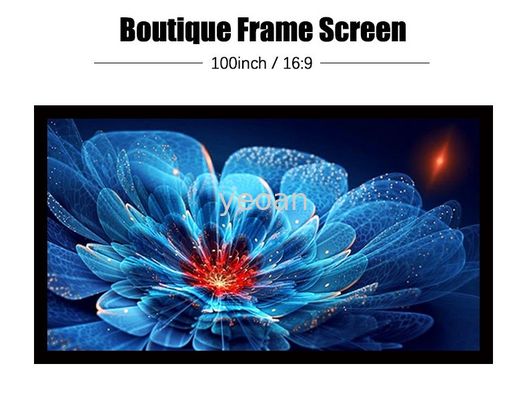 주문 실내 단거리 고정 프로젝터 프레임 화면 4K Ultra HD 100인치 online manufacture