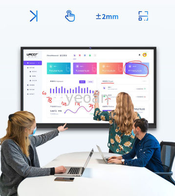 ซื้อ มอนิเตอร์สัมผัสสมาร์ท มอนิเตอร์สัมผัสจอ LCD จอแสดงภาพมัลติมีเดีย เครื่องสอน 75 นิ้ว online manufacture