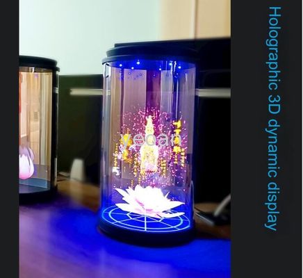 شراء 3D الأسطواني الأكريليك الرقمي الشاشة هولوغرافية مكعب عرض خزانة الإسقاط البشري online manufacture