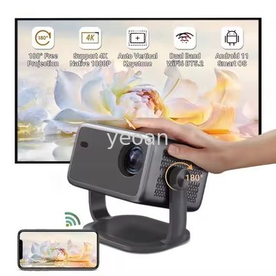 خرید ویدئو پروژکتور قابل حمل Full HD 1080p Kids Education Home Theater مینی 4k پروژکتور با تصحیح خودکار کلید online manufacture